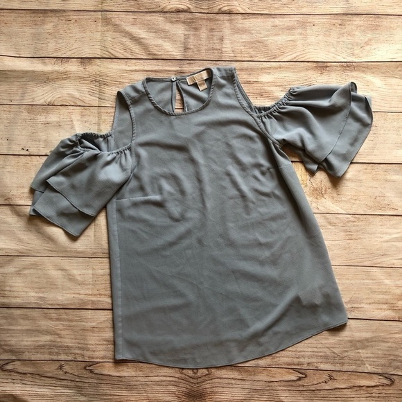 Michael Kors Blue Blouse - Picture 1 of 4
